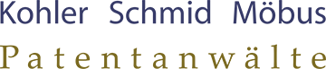 Kohler Schmid Möbus Patentanwälte Logo